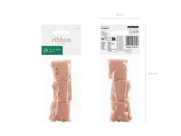 Grote foto chiffon lint zalm 40mm 5m verzamelen overige verzamelingen