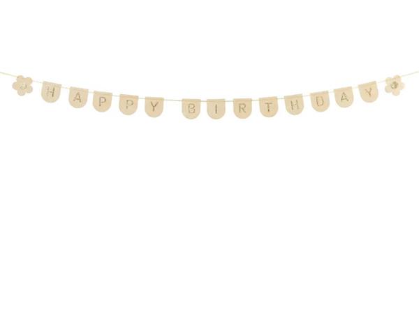 Grote foto happy birthday letterslinger roze 3m verzamelen overige verzamelingen