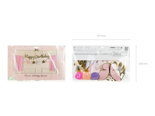 Grote foto unicorn happy birthday letterslinger 230cm verzamelen overige verzamelingen