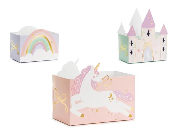 Grote foto unicorn en kastelen snackbakjes 6st verzamelen overige verzamelingen
