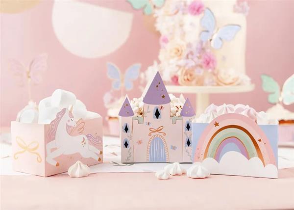 Grote foto unicorn en kastelen snackbakjes 6st verzamelen overige verzamelingen