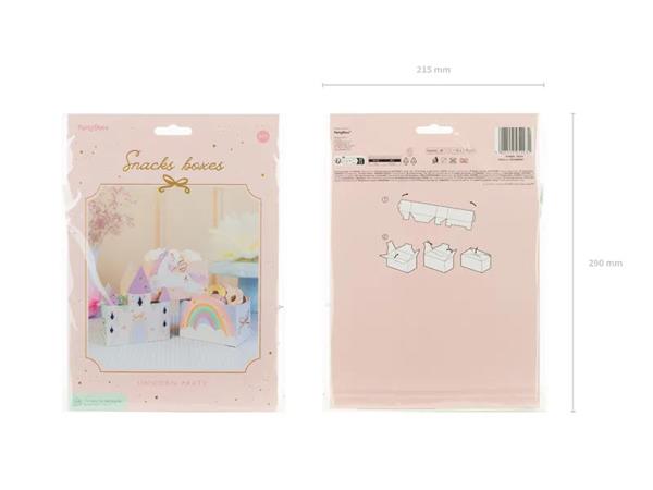Grote foto unicorn en kastelen snackbakjes 6st verzamelen overige verzamelingen
