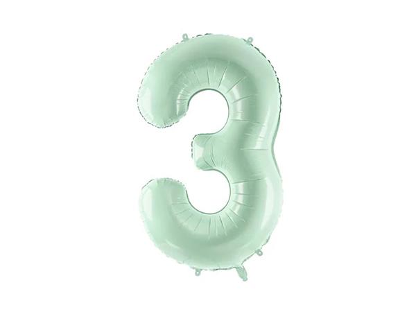 Grote foto cijferballon 3 jaar groen 72cm verzamelen overige verzamelingen