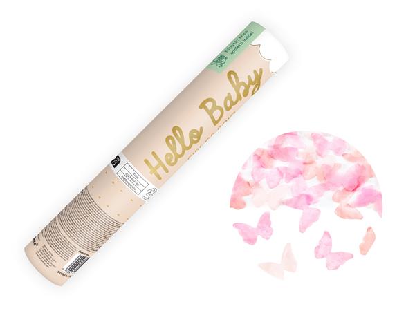 Grote foto confetti kanon roze vlinders 20cm verzamelen overige verzamelingen