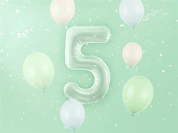 Grote foto cijferballon 5 jaar groen 72cm verzamelen overige verzamelingen