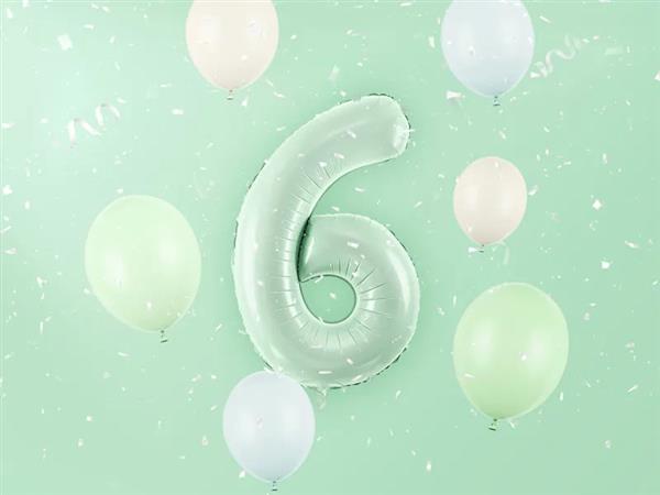 Grote foto cijferballon 6 jaar groen 72cm verzamelen overige verzamelingen