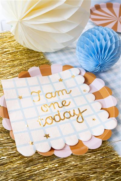 Grote foto servetten i am one today teddy bear beige 33cm verzamelen overige verzamelingen