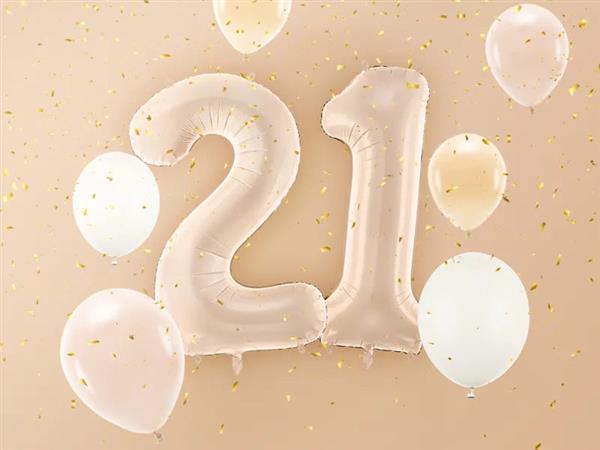 Grote foto cijfer ballon 2 jaar 72cm beige verzamelen overige verzamelingen