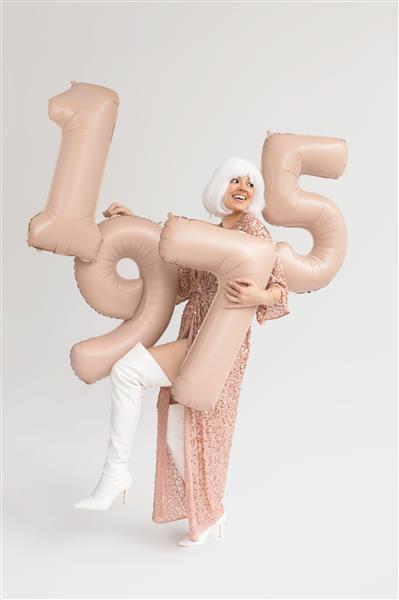 Grote foto folie ballon cijfer 9 72cm beige verzamelen overige verzamelingen