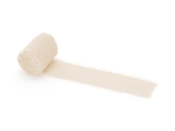 Grote foto licht beige chiffon lint 40mm 5m verzamelen overige verzamelingen