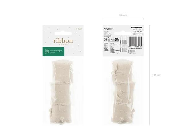 Grote foto licht beige chiffon lint 40mm 5m verzamelen overige verzamelingen