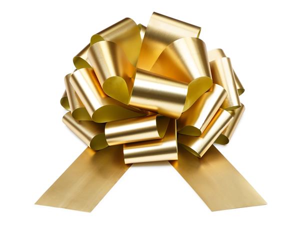 Grote foto diy decoratieve strik goud 40 cm verzamelen overige verzamelingen