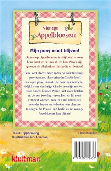 Grote foto mijn pony moet blijven manege appelbloesem boeken jeugd 13 jaar en ouder