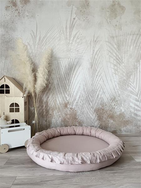 Grote foto linnen speelmat powder pink powder pink kinderen en baby complete kinderkamers
