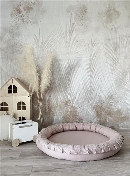 Grote foto linnen speelmat powder pink powder pink kinderen en baby complete kinderkamers