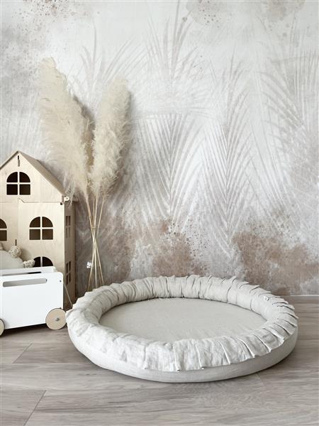 Grote foto linnen speelmat naturel naturel kinderen en baby complete kinderkamers