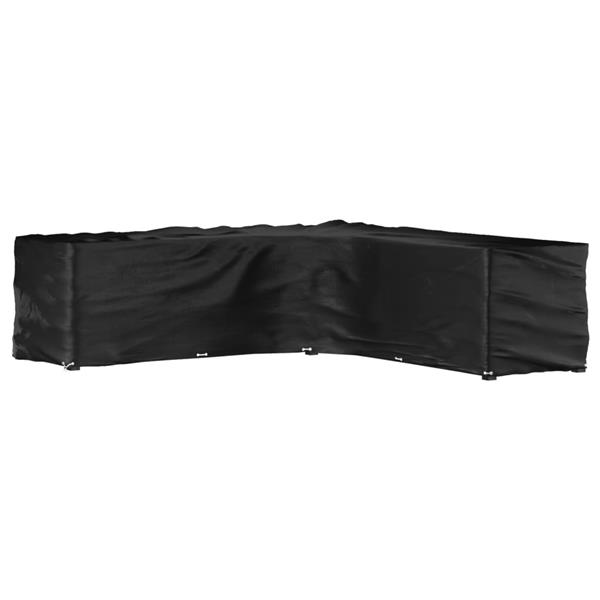 Grote foto vidaxl tuinmeubelhoezen met 20 oogjes l vormig 300x300x90 cm tuin en terras tuinmeubelen