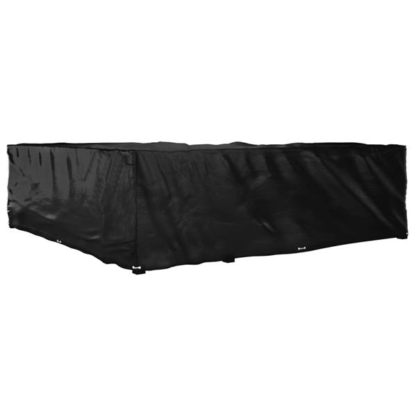 Grote foto vidaxl tuinmeubelhoezen met 20 oogjes l vormig 300x300x90 cm tuin en terras tuinmeubelen