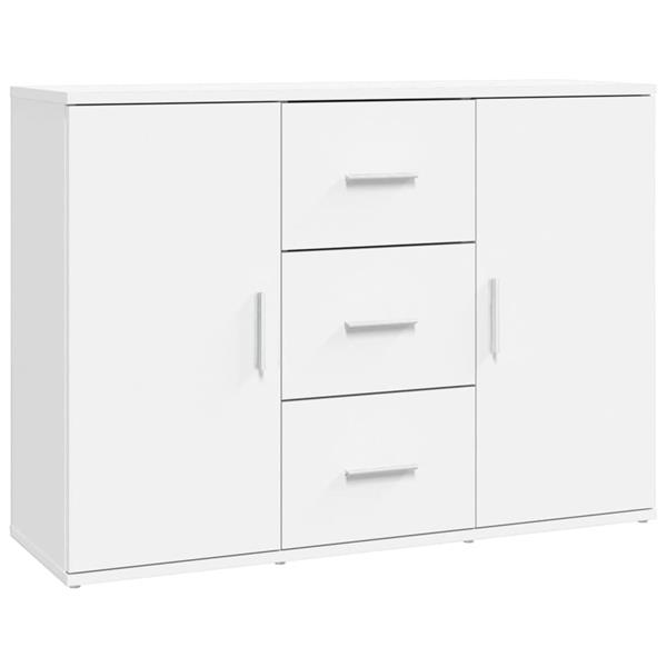 Grote foto vidaxl dressoir 91x29 5x65 cm bewerkt hout wit huis en inrichting overige