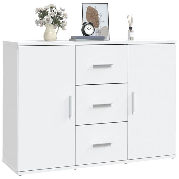 Grote foto vidaxl dressoir 91x29 5x65 cm bewerkt hout wit huis en inrichting overige