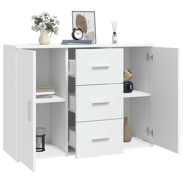Grote foto vidaxl dressoir 91x29 5x65 cm bewerkt hout wit huis en inrichting overige