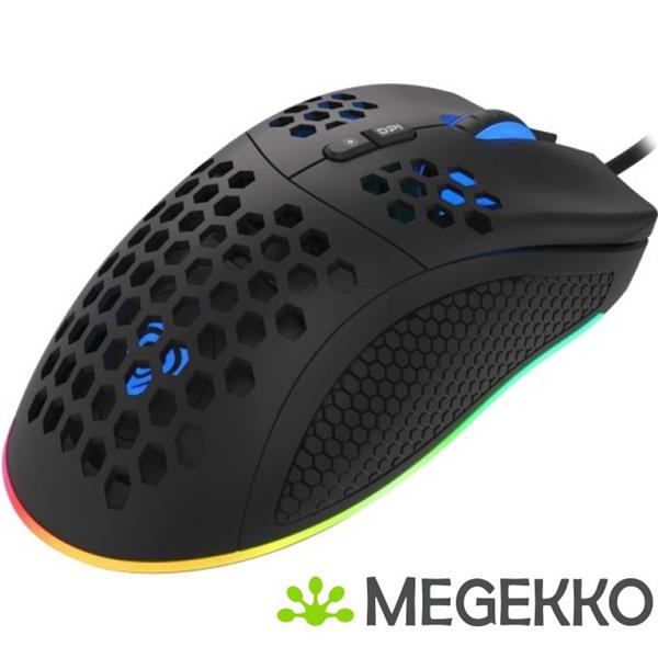 Grote foto genesis nmg 1839 krypton 555 usb gaming muis ambidextrous zwart computers en software overige computers en software