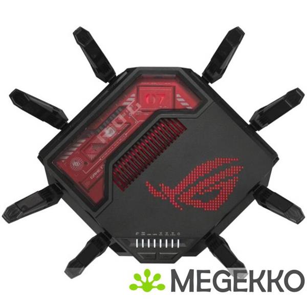 Grote foto asus rog rapture gt be19000 draadloze router multi gigabit ethernet tri band 2 4 ghz 5 ghz 6 gh computers en software netwerkkaarten routers en switches