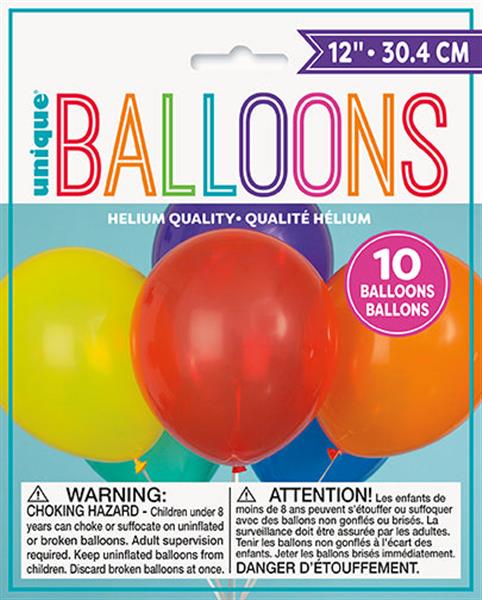 Grote foto 12 latex balloons 10ct assorted verzamelen overige verzamelingen