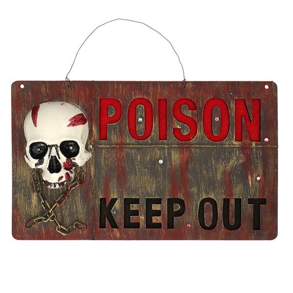 Grote foto waarschuwingsbord poison keep out verzamelen overige verzamelingen