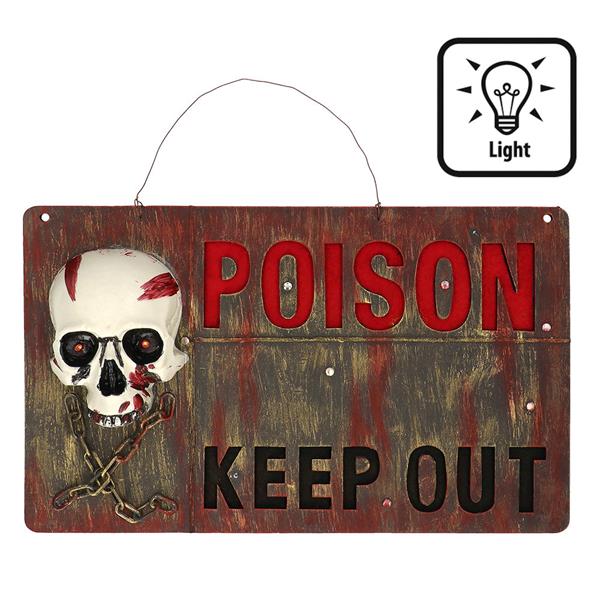 Grote foto waarschuwingsbord poison keep out verzamelen overige verzamelingen