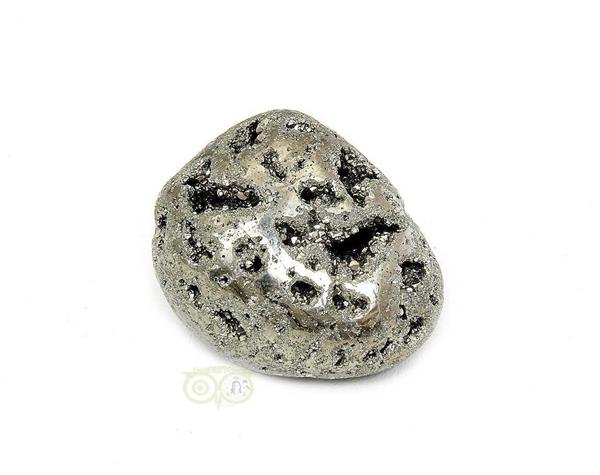 Grote foto pyriet trommelsteen nr 3 34 gram verzamelen overige verzamelingen