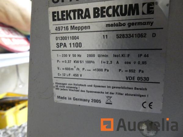 Grote foto afzuiging 1 zak elektra beckum spa 1100 doe het zelf en verbouw ijzerwaren en bevestigingsmiddelen