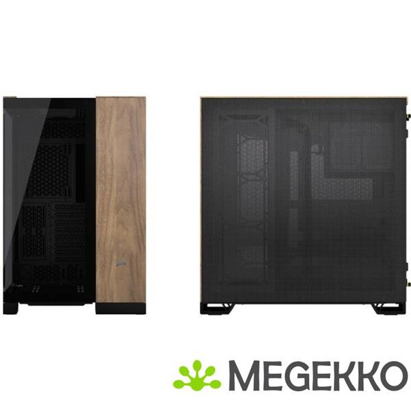 Grote foto corsair 6500x zwart walnut computers en software behuizingen en kasten