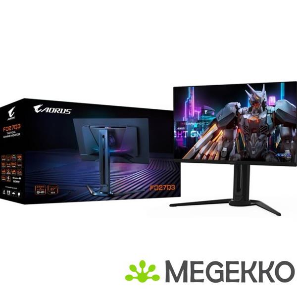 Grote foto gigabyte aorus fo27q3 27 quad hd 360hz oled gaming monitor computers en software overige computers en software