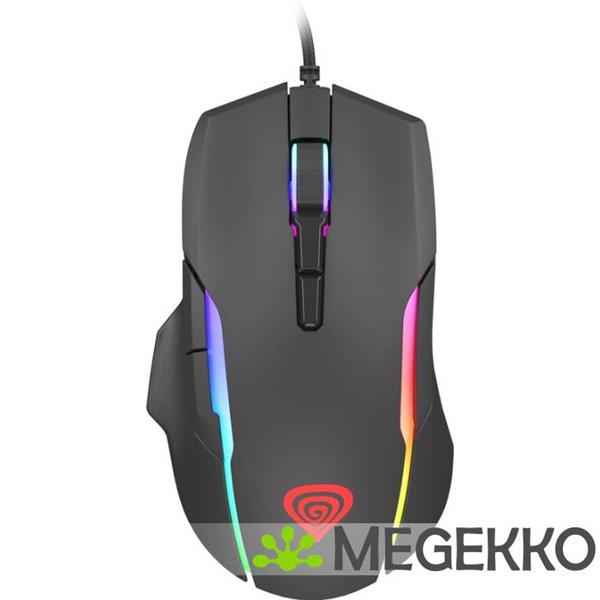 Grote foto genesis nmg 1572 xenon 220 usb gaming muis ambidextrous zwart computers en software overige computers en software