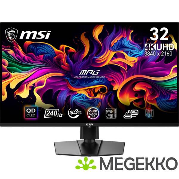 Grote foto msi mpg 321urx qd oled 32 4k ultra hd 240hz oled gaming monitor computers en software overige computers en software