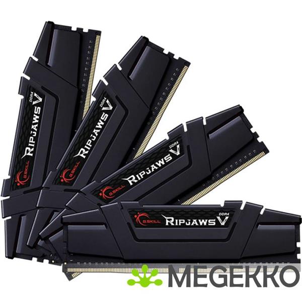 Grote foto g.skill ddr4 ripjaws v 4x16gb 3600mhz f4 3600c18q 64gvk computers en software overige computers en software