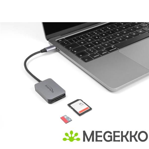 Grote foto delock 91009 geheugenkaartlezer usb 3.2 gen 1 3.1 gen 1 type c grijs computers en software netwerkkaarten routers en switches