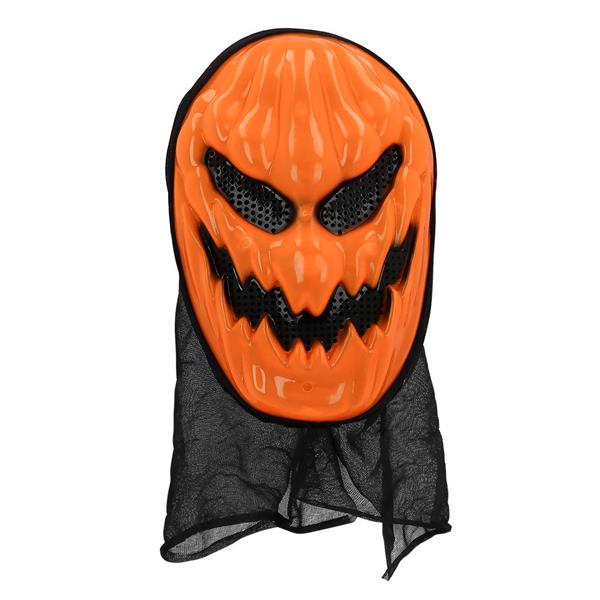 Grote foto gezichtsmasker pompoen met kap verzamelen overige verzamelingen