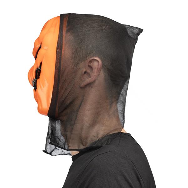 Grote foto gezichtsmasker pompoen met kap verzamelen overige verzamelingen