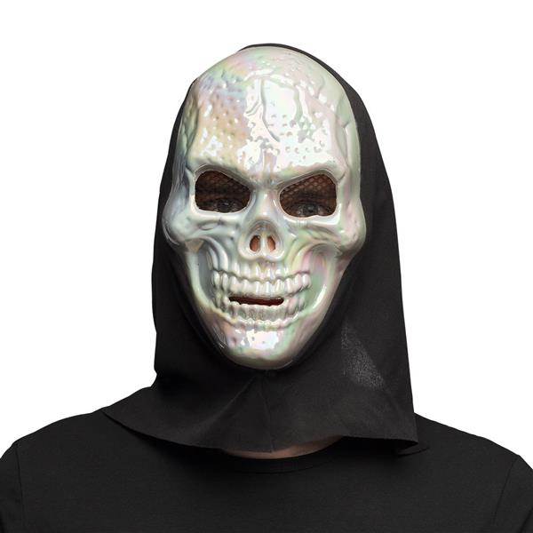Grote foto gezichtsmasker skull pearl met kap verzamelen overige verzamelingen