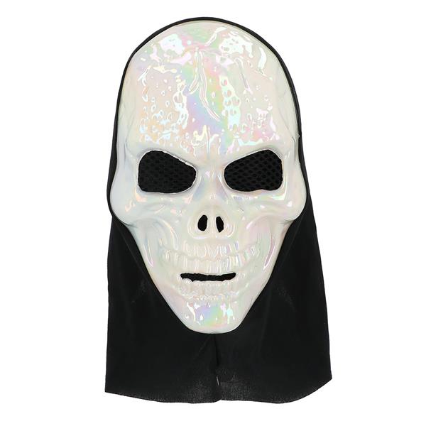 Grote foto gezichtsmasker skull pearl met kap verzamelen overige verzamelingen