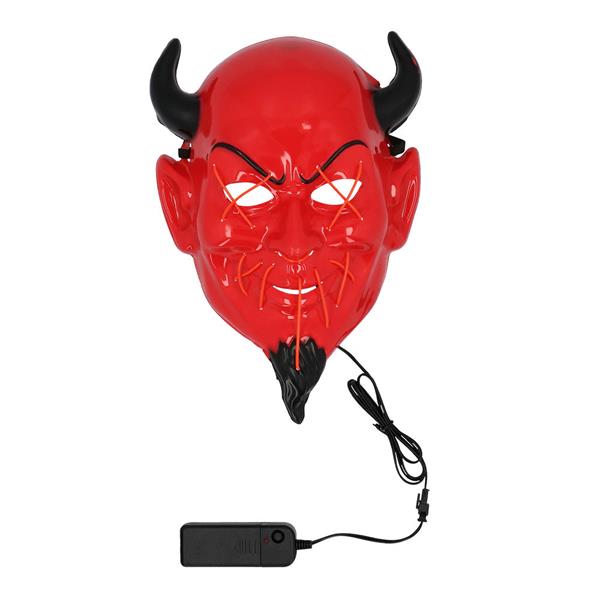 Grote foto led masker duivel verzamelen overige verzamelingen