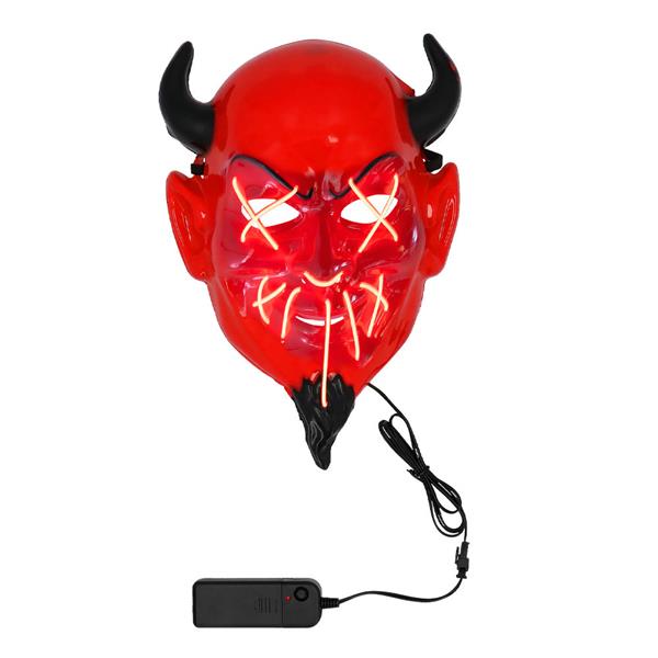 Grote foto led masker duivel verzamelen overige verzamelingen