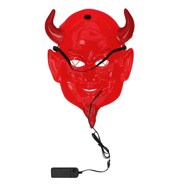 Grote foto led masker duivel verzamelen overige verzamelingen