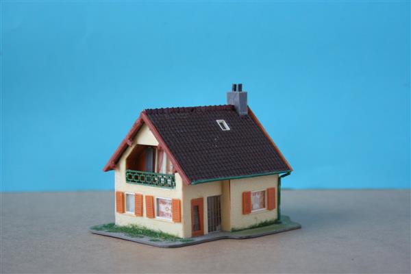 Grote foto huisje met klein balkon ho h0 nh833 hobby en vrije tijd h0