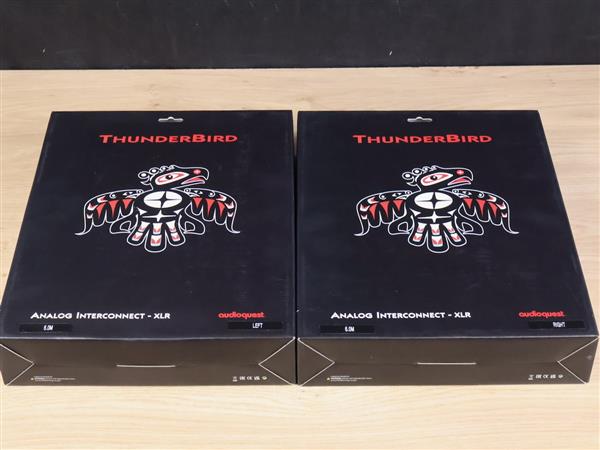 Grote foto audioquest thunderbird highend audio interconnects xlr 6 0 metre audio tv en foto onderdelen en accessoires
