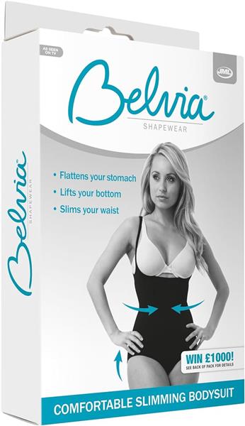 Grote foto belvia shapewear bodysuit beige m kleding dames ondergoed