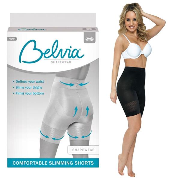 Grote foto belvia shapewear shorts zwart l kleding dames ondergoed