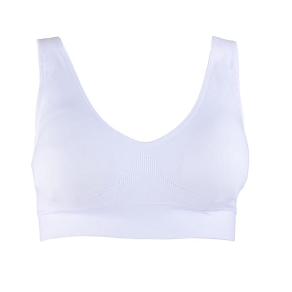 Grote foto belvia naadloze bh wit s kleding dames ondergoed